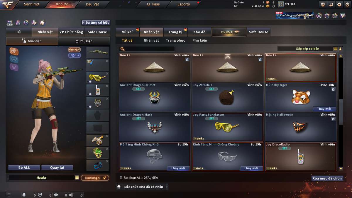 shop acc cf uy tin gia re